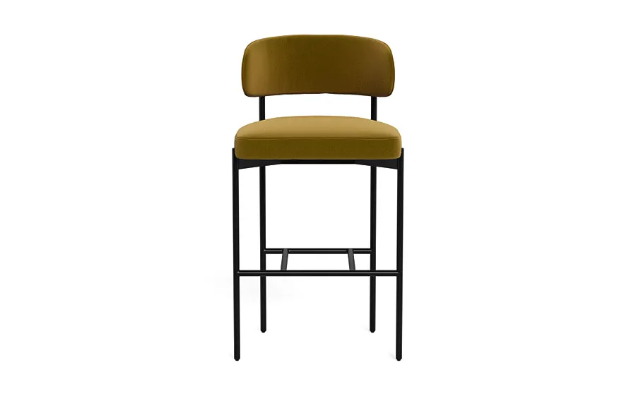 Hollis Metal Framed Upholstered Bar Stool