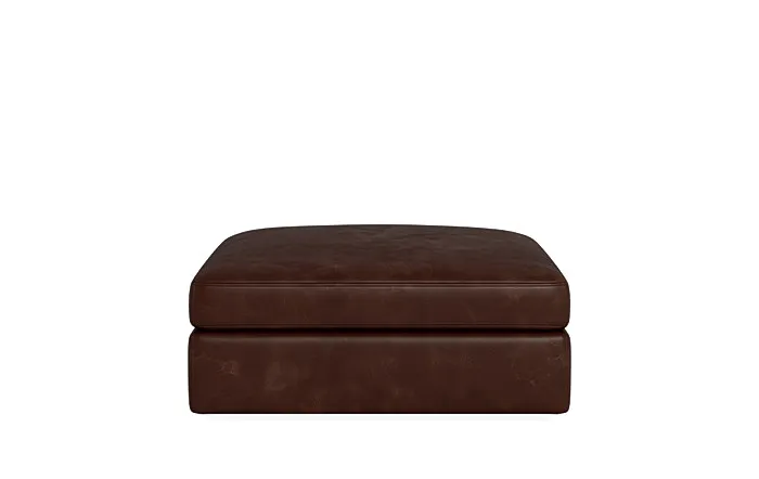 Tatum Leather Modular Square Ottoman