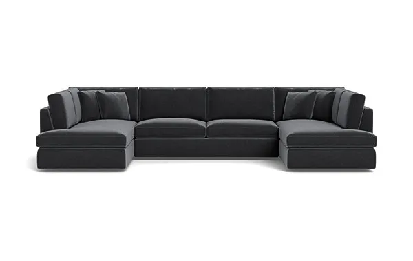 James 3-Piece U-Bumper Sectional