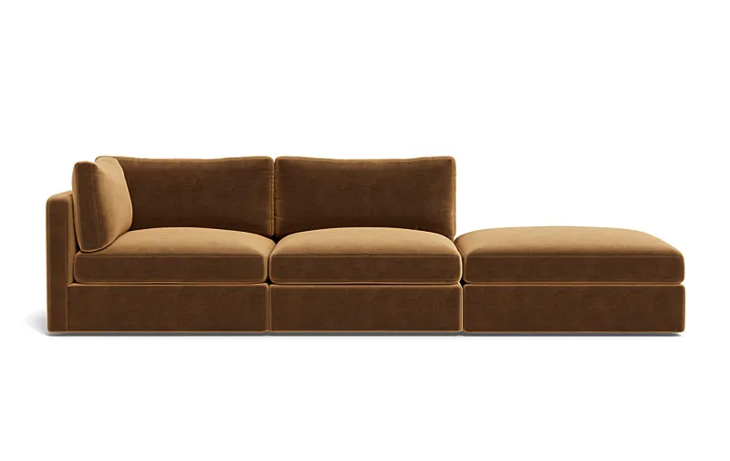 Tatum Modular Sofa with Open Ottoman