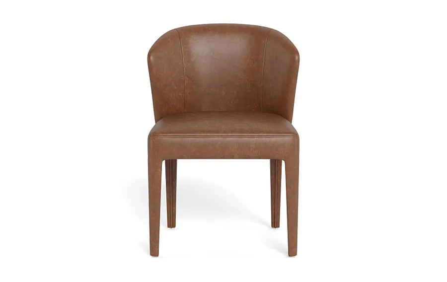 Pratt Leather Fully Upholstered Chair