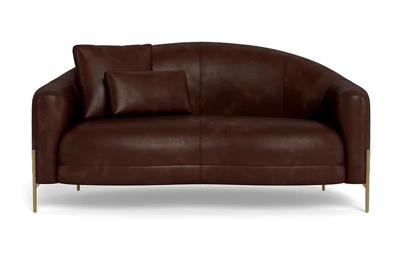 Fiona Leather Loveseat