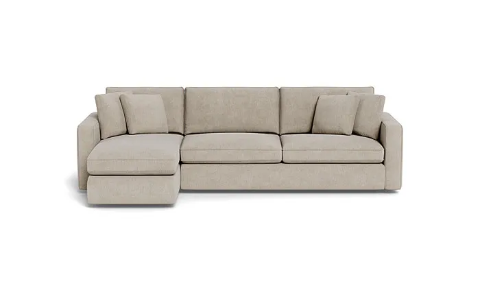 James 3-Seat Left Chaise Sleeper Storage Sectional