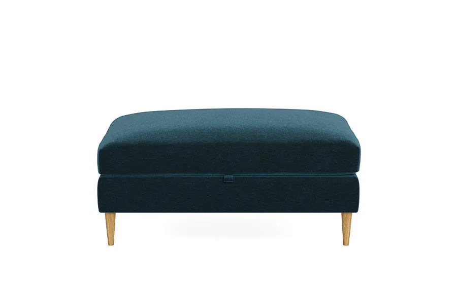 Sloan Storage Ottoman, Down alternative