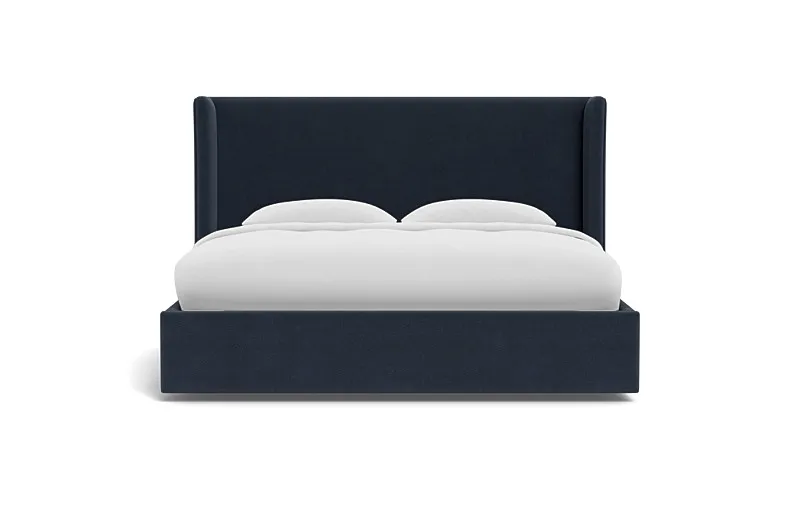 Graham Upholstered King Bed - Dusk - 55"H - No Storage
