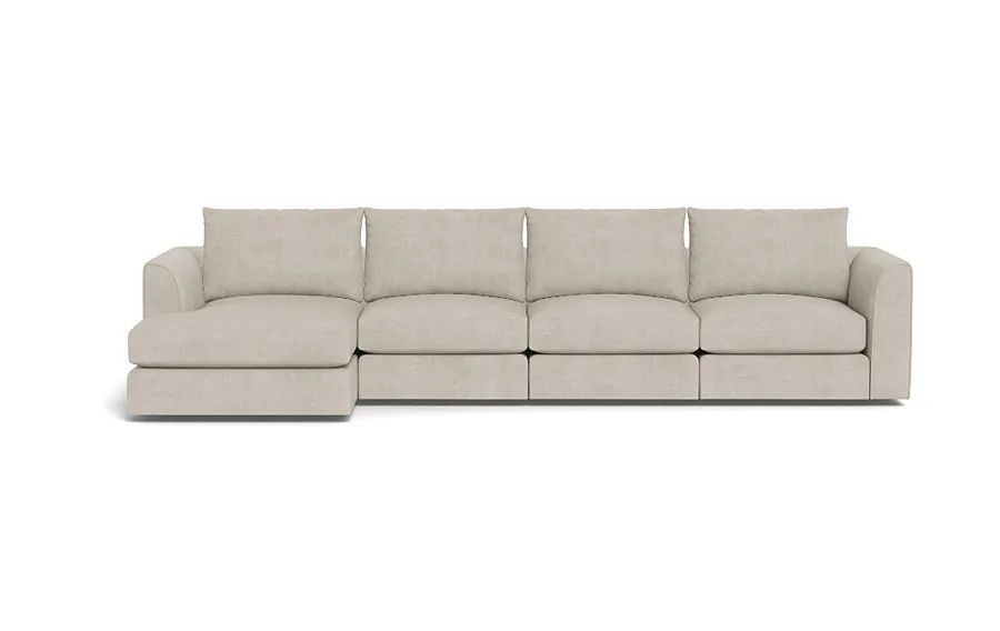 Beckham Modular 4-Seat Left Chaise Sectional