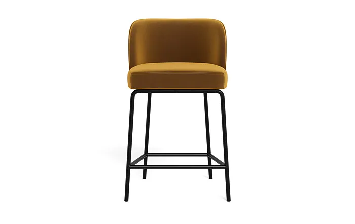 Graham Metal Framed Upholstered Counter Stool