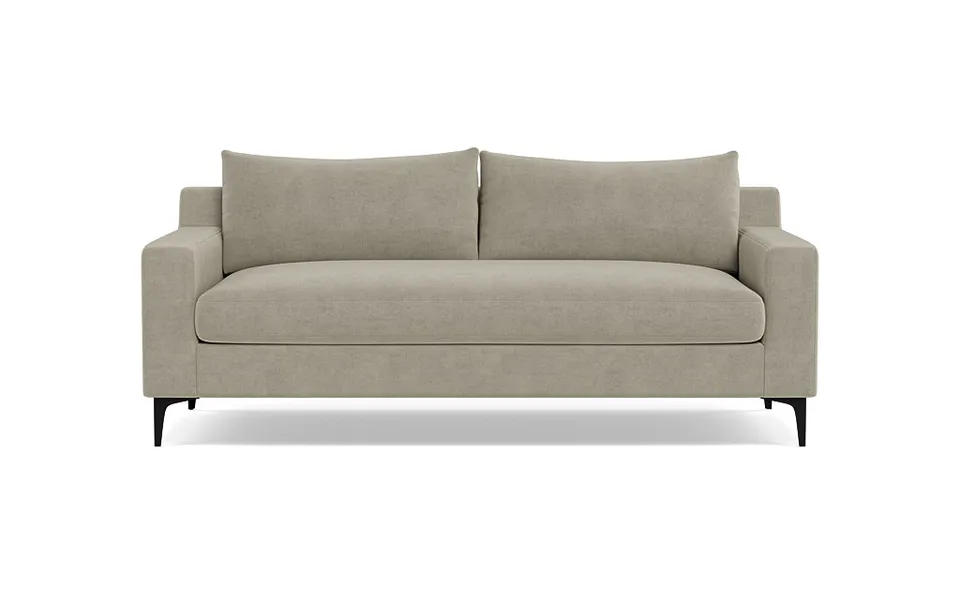 Sloan Fabric 2-Seat Sofa, bench seating, 75"