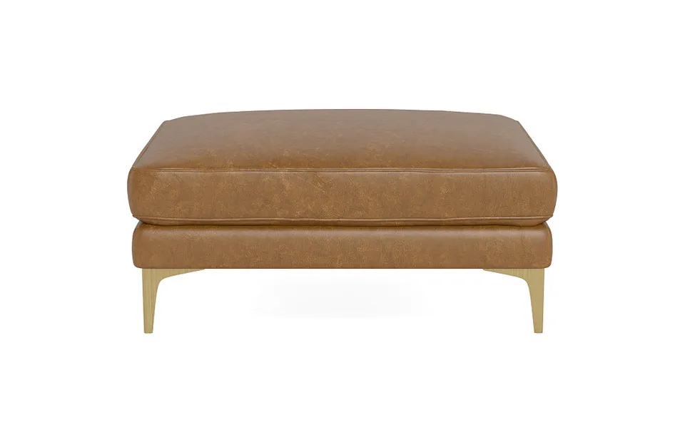 Caitlin Leather Ottoman
