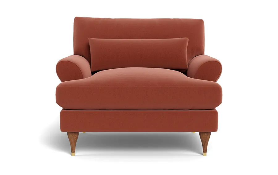 Maxwell Terracotta Accent Chair