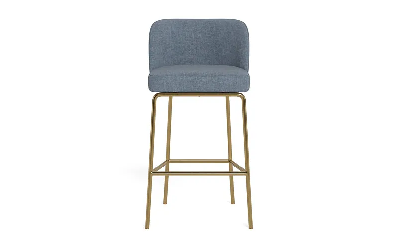 Graham Metal Framed Upholstered Bar Stool