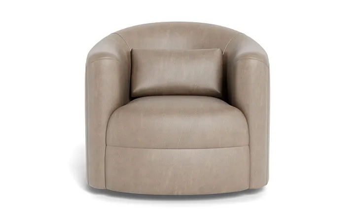 Fiona Leather Swivel Chair