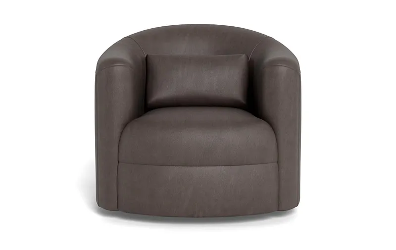 Fiona Leather Swivel Chair