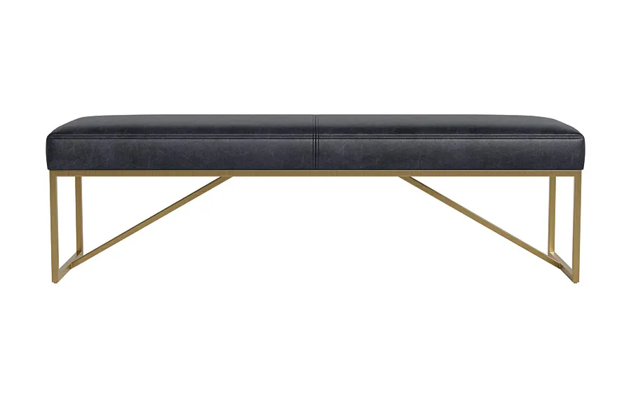 Otto Leather Bench