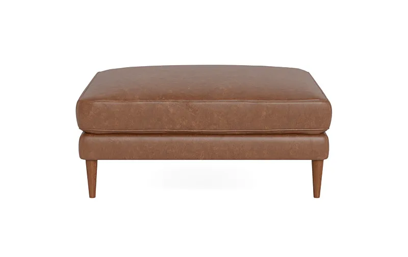 Caitlin Leather Ottoman