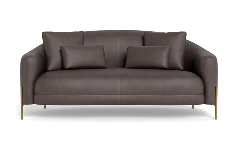 Fiona Leather 2-Seat Sofa