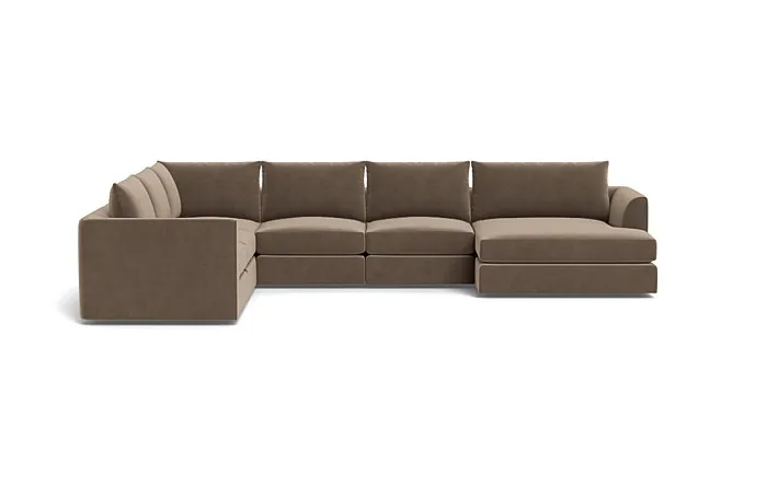 Beckham Modular 5-Seat Corner Right Chaise Sectional