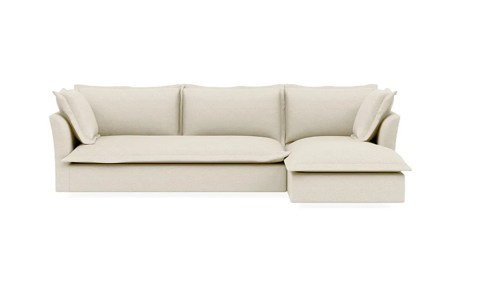 Skylar Right Chaise Sectional, Bench Cushion
