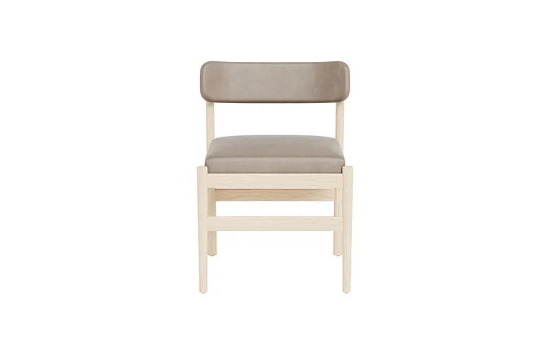 Turner Leather Wood Framed Upholstered Chair