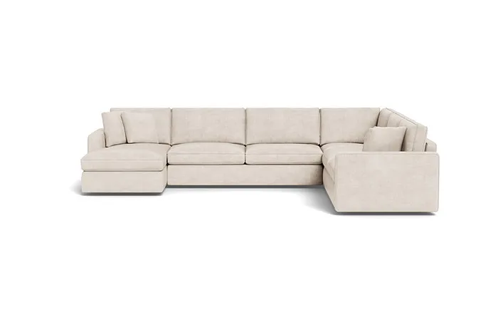 James 4-Piece 5-Seat Corner Chaise Sectional Left