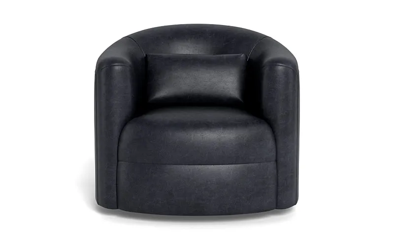 Fiona Leather Swivel Chair