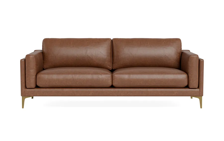 Gaby Leather 2-Seat Sofa