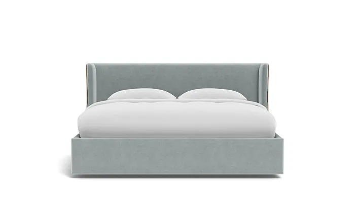 Graham Upholstered Bed with Contrast Piping and No Storage Option