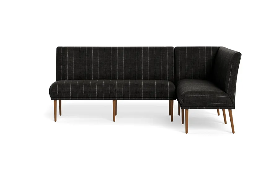 Dorian Upholstered Right Banquette, No Tufting