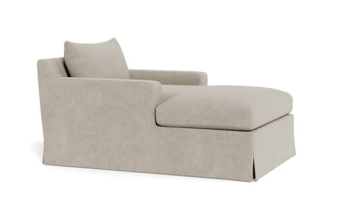 Sloan Slipcovered Chaise Lounge