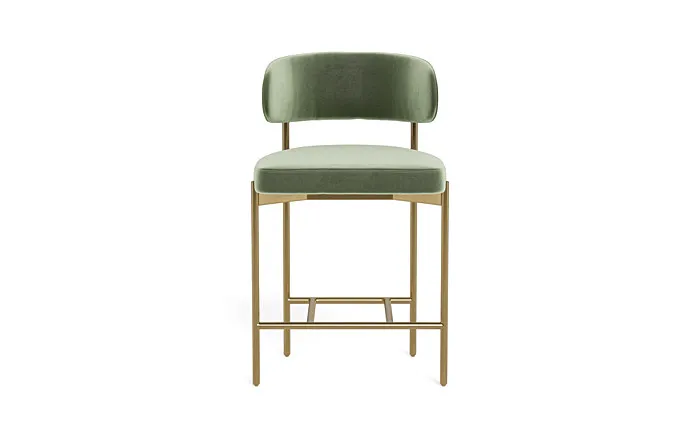 Hollis Metal Framed Upholstered Counter Stool