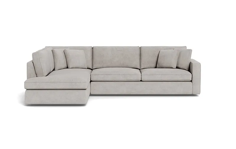 James 3-Seat Left Bumper Sectional
