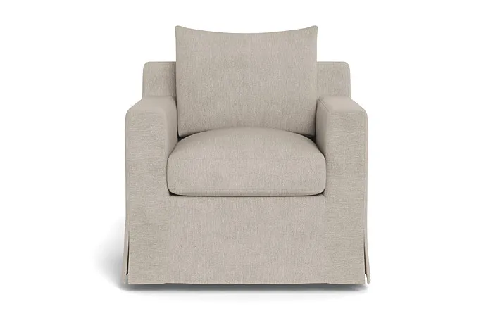 Sloan Slipcovered Swivel Chair