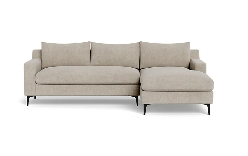Sloan  Chaise Sectional/ right side chaise/ bench cushion