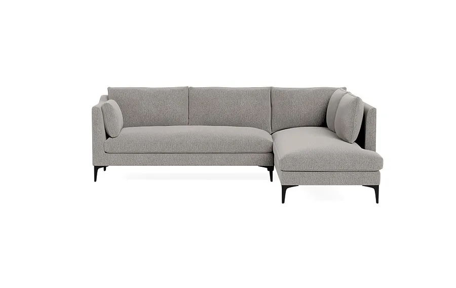 Caitlin 3-Seat  Bumper Sectional by The Everygirl®_ Down Alternative fill
