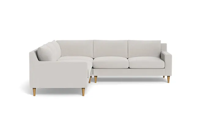 Saylor Corner 4-Seat Sectional Sofa / Alabaster Performance Classic Chenille