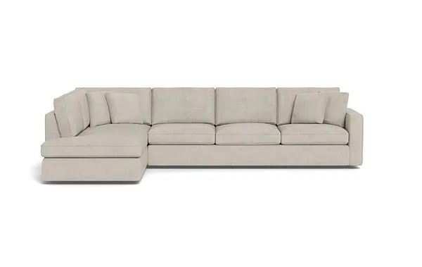 James 4-Seat Left Bumper Sectional