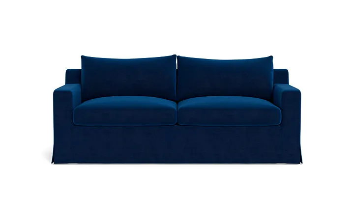 Sloan Slipcovered 2-Seat Sofa 79", Down alternative Cushions
