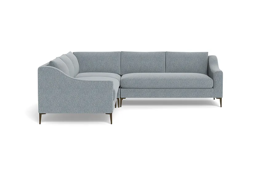 Saylor Slope Arm Corner 4-Seat Sectional Sofa *Down alternative fill