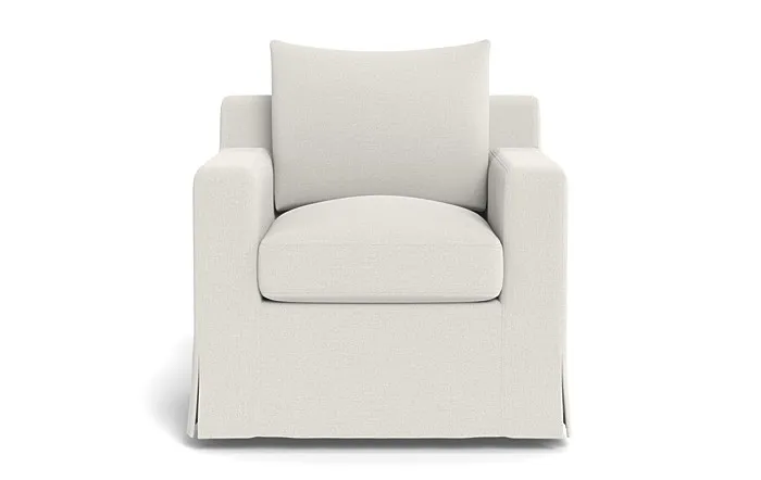 Sloan Slipcovered Swivel Chair
