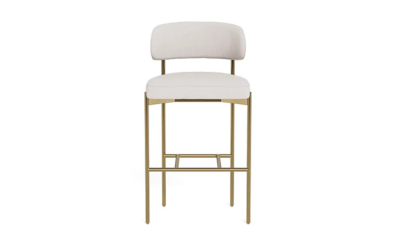 Hollis Metal Framed Upholstered Bar Stool