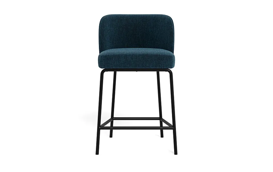 Graham Metal Framed Upholstered Counter Stool