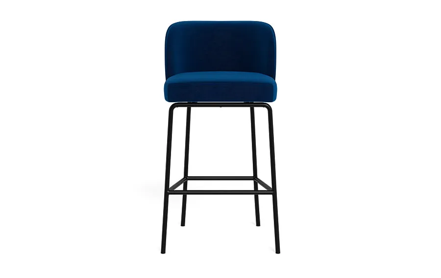 Graham Metal Framed Upholstered Bar Stool