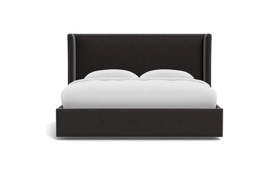Graham Upholstered Bed with Contrast Piping and Storage Option