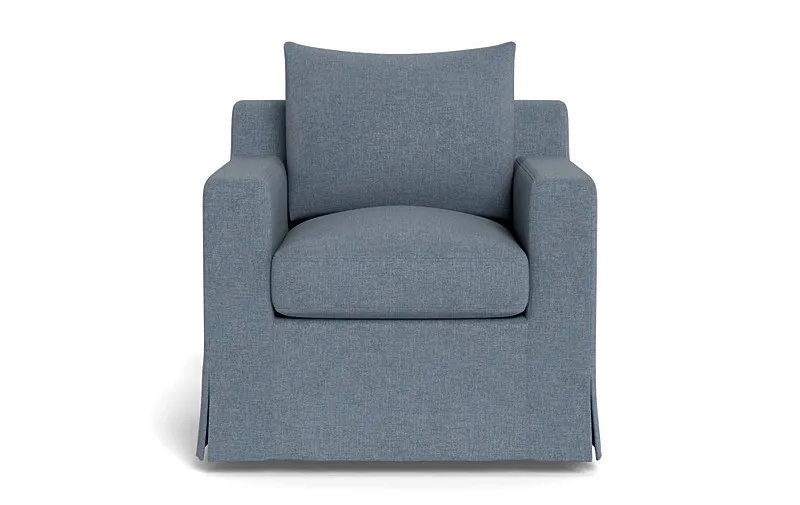 Sloan Slipcovered Swivel Chair