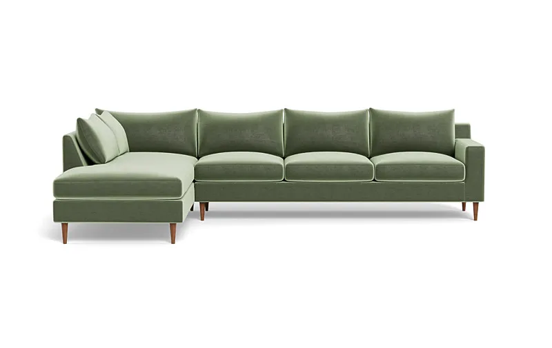 Sloan 4-Seat  Bumper Sectional -left