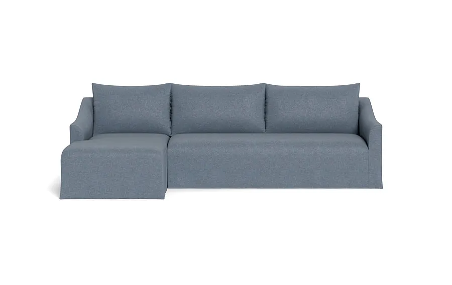 Dixon Slipcovered 3-Seat Left Chaise Sectional