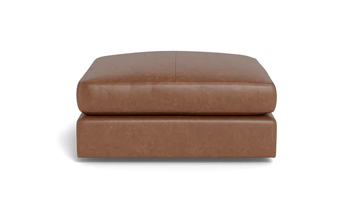 Beckham Leather Modular Square Ottoman