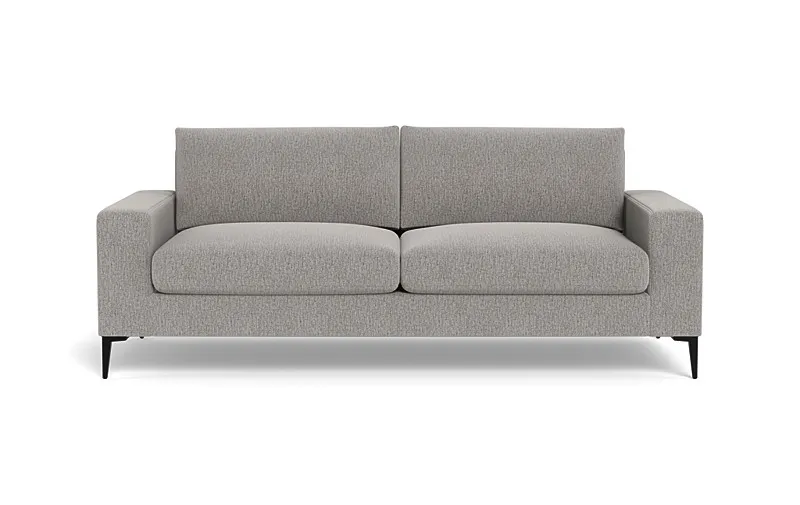 Saylor Wide Arm 2-Seat Sofa | 87"W x 38"D x 35"H | Decide Later Fabric | Metal L Leg | 2 Cushions | Standard Gel Plush Fill