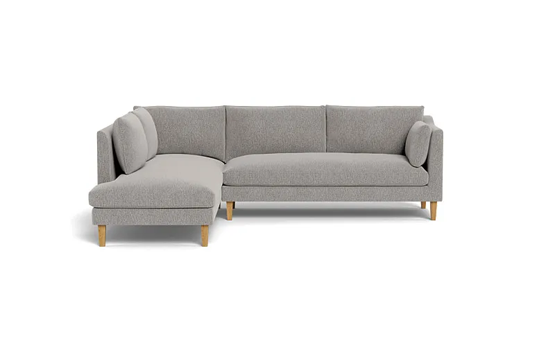Caitlin 3-Seat  Bumper Sectional by The Everygirl®