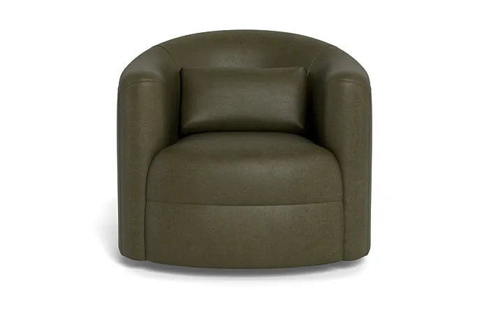 Fiona Leather Swivel Chair